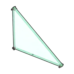 Glass Triangular Wall