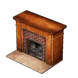 Brick Fireplace